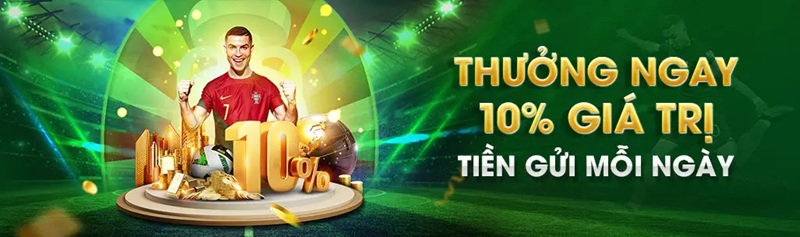 10% thưởng nạp mỗi ngày