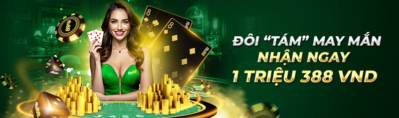 Baccarat đôi 8 may mắn Fb88
